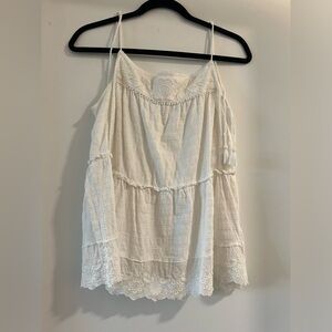 Never worn, Anthropologie flowy white top